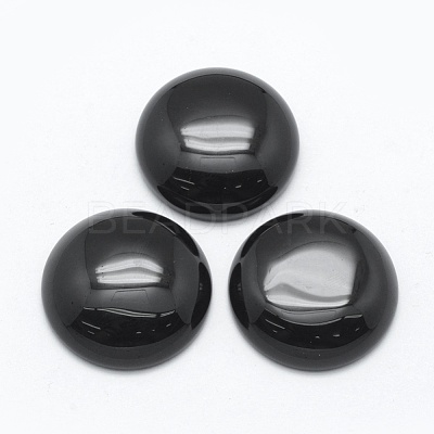 Natural Obsidian Cabochons X-G-E492-A-05-1