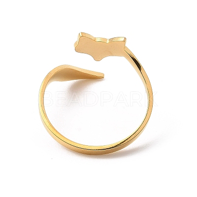 304 Stainless Steel Open Cuff Rings RJEW-Q808-02F-G-1
