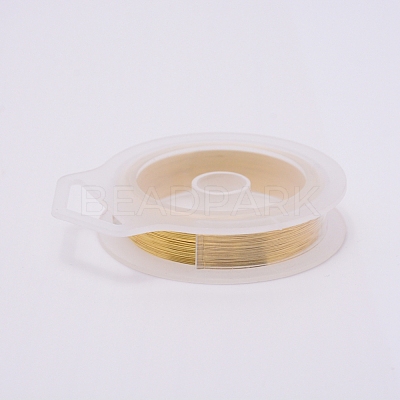 Round Brass Craft Wire CWIR-WH0006-0.3mm-C-1