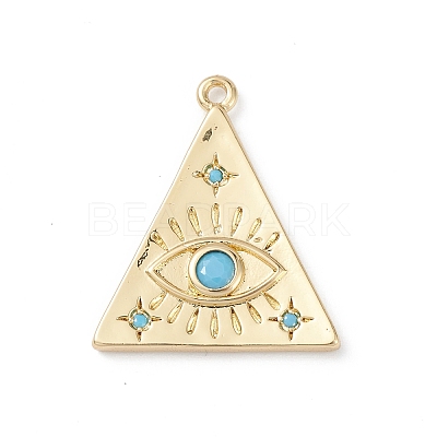 Rack Plating Brass Pendants KK-L155-51G-1