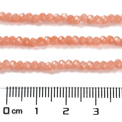Baking Paint Imitation Jade Glass Bead Strands DGLA-A034-J4MM-A34-1