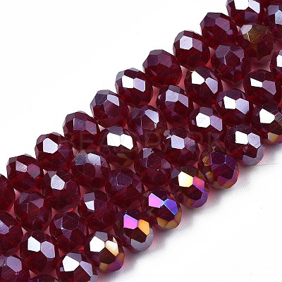 Electroplate Glass Beads Strands EGLA-A034-T3mm-B29-1