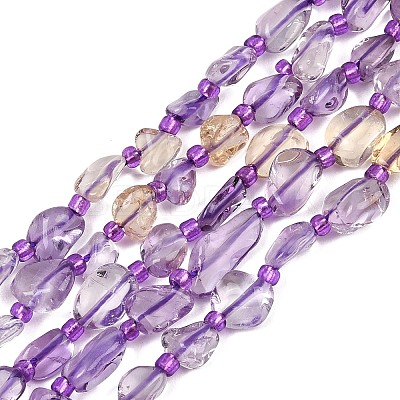 Natural Ametrine Beads Strands GG-CBA3A44-C03-01-1