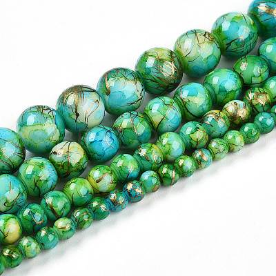 Baking Paint Glass Beads X1-DGLA-N003-6mm-B04-1