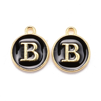 Golden Plated Alloy Charms X-ENAM-S118-02B-1