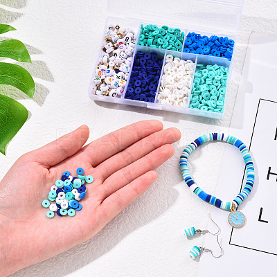 1350Pcs Polymer Clay Beads Kit for DIY Jewelry Making DIY-YW0004-39C-1