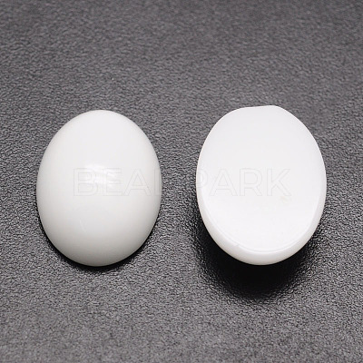 Oval Natural White Jade Cabochons G-K020-18x13mm-12-1