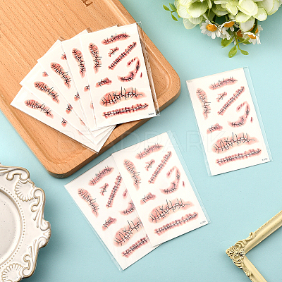 27Pcs Removable Scar Temporary Tattoos DIY-SP0005-66A-1