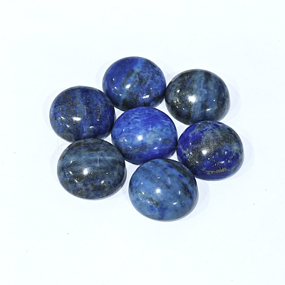 Dyed Natural Lapis Lazuli Gemstone Dome/Half Round Cabochons G-J330-06-20mm-1