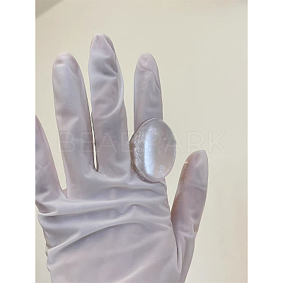 Oval Transparent Resin Finger Rings FS-WG7A84E-01-1