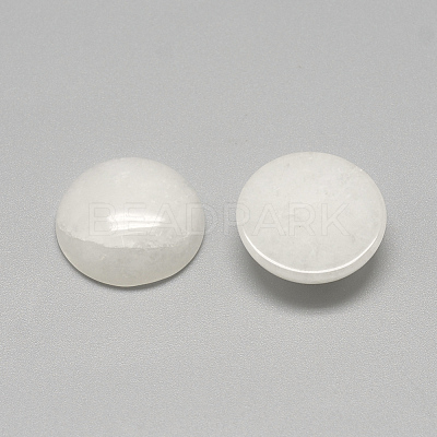 Natural White Jade Cabochons X-G-R416-10mm-11-1