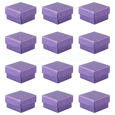 12Pcs Paper Packing Ring Boxes CON-TA0001-42A-1