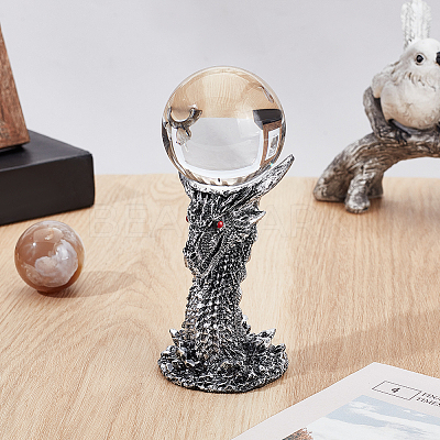 Resin Crystal Ball Holders ODIS-WH0038-228A-1