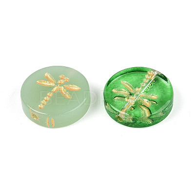 Baking Paint Transparent Glass Beads X-DGLA-N018-30-1