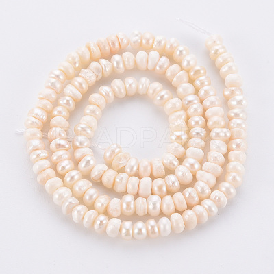 Natural Cultured Freshwater Pearl Beads Strands X-PEAR-N010-005-1