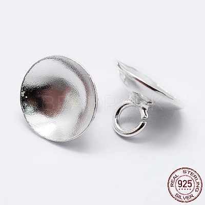 925 Sterling Silver Pendant Bails STER-K167-048E-S-1
