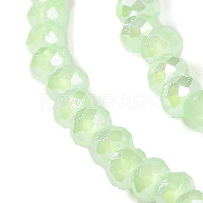 Baking Electroplate Glass Beads Strands DGLA-A039-J4mm-B10-1