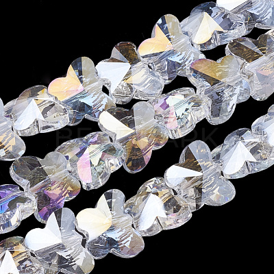 Electroplate Glass Beads X-EGLA-Q091-14mm-B19-1