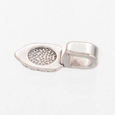 Spade Tibetan Style Pendant Glue-on Bails AB3357Y-1