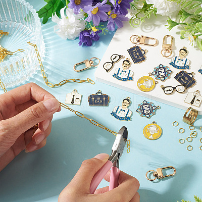 Father's Day DIY Keychain Making Kit DIY-TA0016-26-1