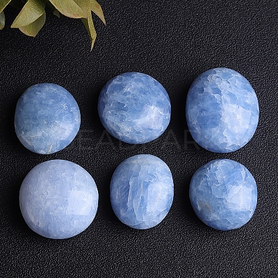 Natural Celestite/Celestine Palm Stones PW-WG52452-01-1
