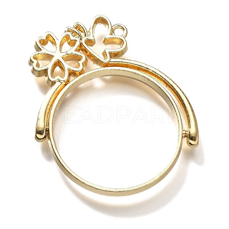 Alloy Open Back Bezel Pendants PALLOY-I223-16LG-1