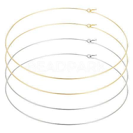 4Pcs 2 Colors 304 Stainless Steel Choker Necklace Making NJEW-UN0001-80-1