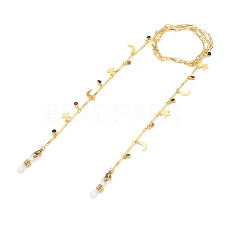 Brass Eyeglasses Chains AJEW-EH00249-1