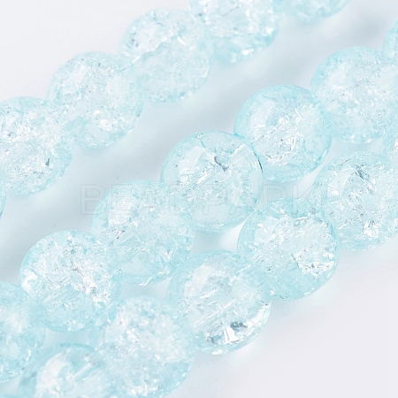 Two Tone Crackle Glass Bead Strands X-CCG-I001-12-1