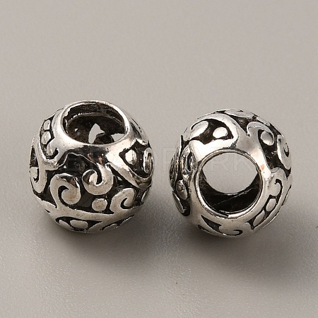Tibetan Style Alloy European Beads FIND-TAC0002-065B-02-1