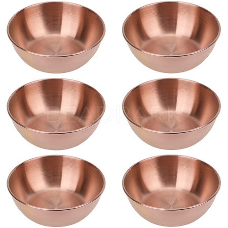 6Pcs Stainless Steel Dipping Bowls AJEW-CP0009-70RG-1