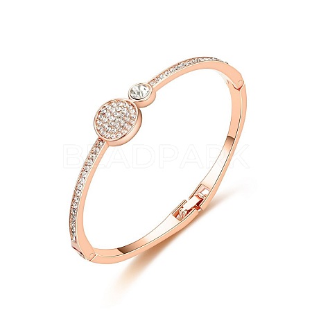 Alloy with Crystal Rhinestone Hinged Bangles for Women FS-WG3C203-01-1