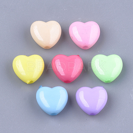 Opaque Solid Color Acrylic Beads MACR-T030-04-1