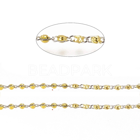 Brass Handmade Beaded Chain CHC-G011-08P-01-1