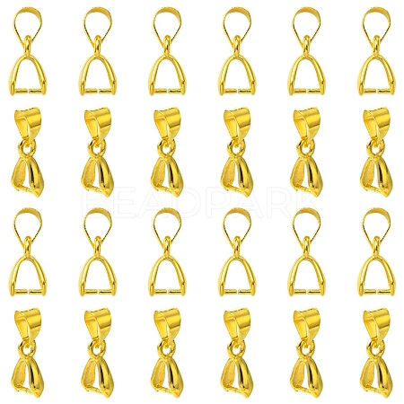 50Pcs Brass Ice Pick Pinch Bails IFIN-FS0001-47A-1