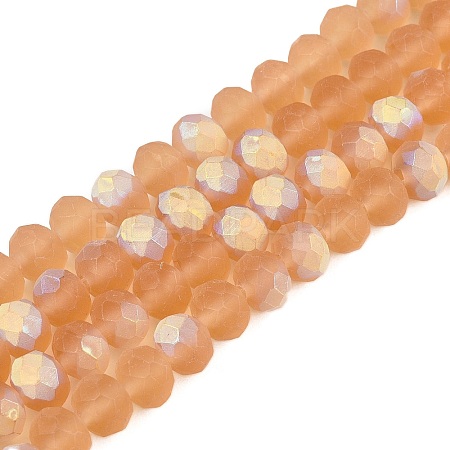 Transparent Glass Beads Strands EGLA-A044-T8mm-MB23-1