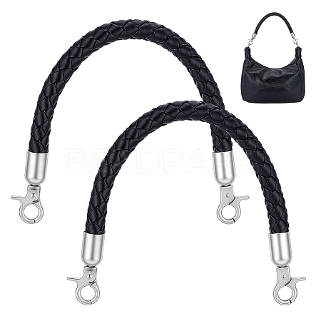 Braided Round Imitation Leather Bag Handles FIND-WH0139-955A-1