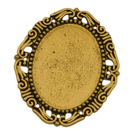 Alloy Cabochon Settings LS-PALLOY-A15623-AG-NF-1