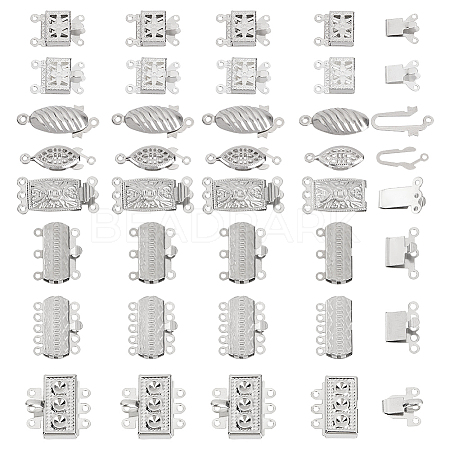 304 Stainless Steel Box Clasps FIND-PH0020-90-1