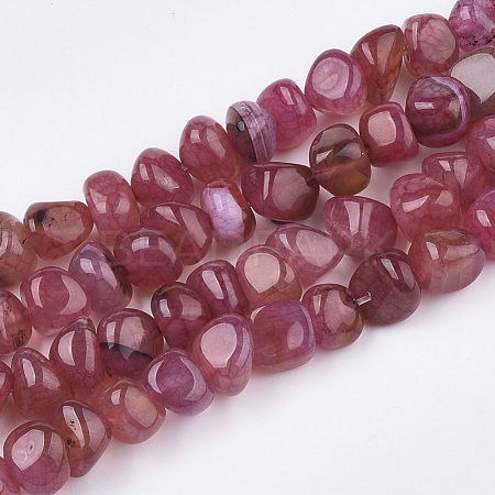 Natural Dragon Veins Agate Beads Strands X-G-S349-28F-1