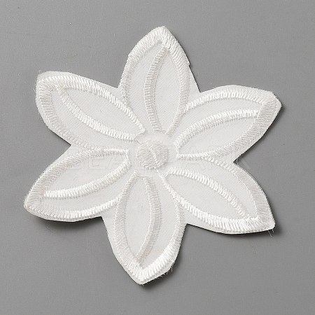 Computerized Embroidery Lace Self Adhesive/Sew on Patches DIY-WH0410-49D-1