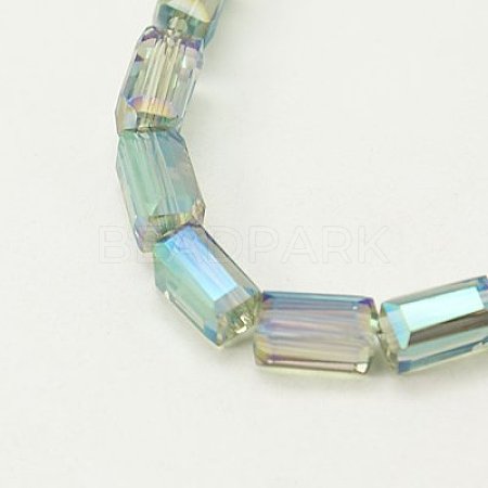 Electroplate Glass Beads EGLA-J023-8x4mm-WLS11-1