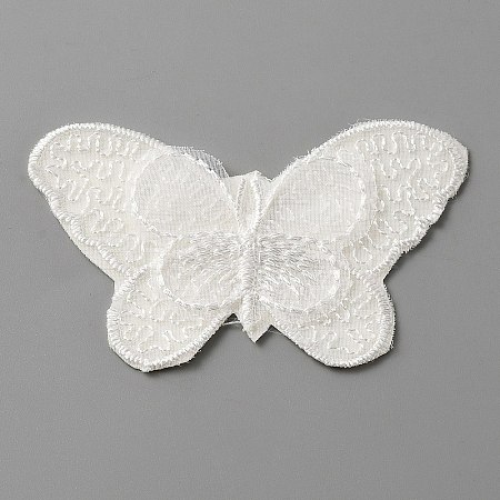 Computerized Embroidery Lace Self Adhesive/Sew on Patches DIY-WH0410-49H-1