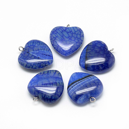 Natural Brazilian Agate Pendants G-S262-01A-1