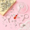 20Pcs Iron Split Key Rings IFIN-YW0003-40-5
