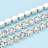 Brass Rhinestone Strass Chains CHC-T001-SS28-01S-1
