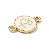 Brass with Enamel Connector Charms KK-G416-56G-02-3