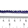 Electroplate Transparent Glass Beads Strands EGLA-A035-T4mm-L06-4