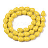 Opaque Solid Color Glass Beads Strands GLAA-R217-05-A01-2