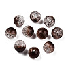 Transparent Crackle Acrylic Beads CACR-N002-26B-3